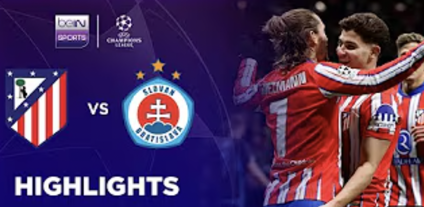 Atlético Madrid 3-1 Slovan Bratislava | Champions League 24/25 Match Highlights